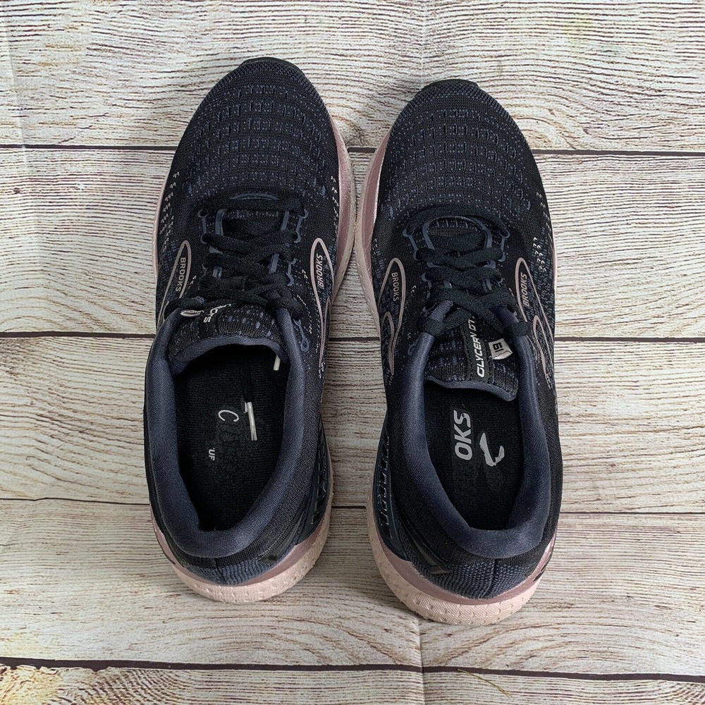 Brooks Womens Size 9 Glycerin GTS 19 Running Shoes Black 1203441B074 Lace Up - Picture 13 of 13